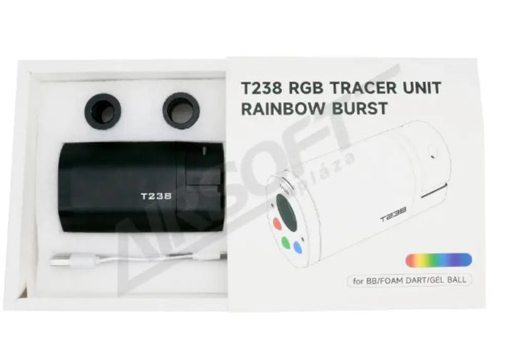 T238 Shotgun Rgb Tracer Hangtompító - Fekete Zöld Bb-Hez Tracerek