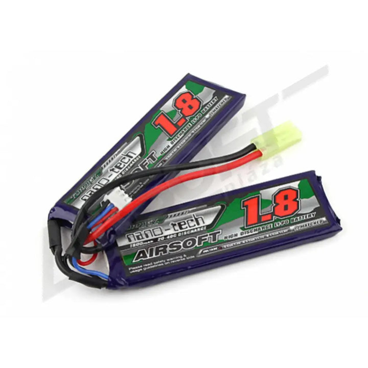 TURNIGY NANO-TECH 1800mah 2S 20-40C LIPO AIRSOFT AKKUMULÁTOR NG1800B2S20