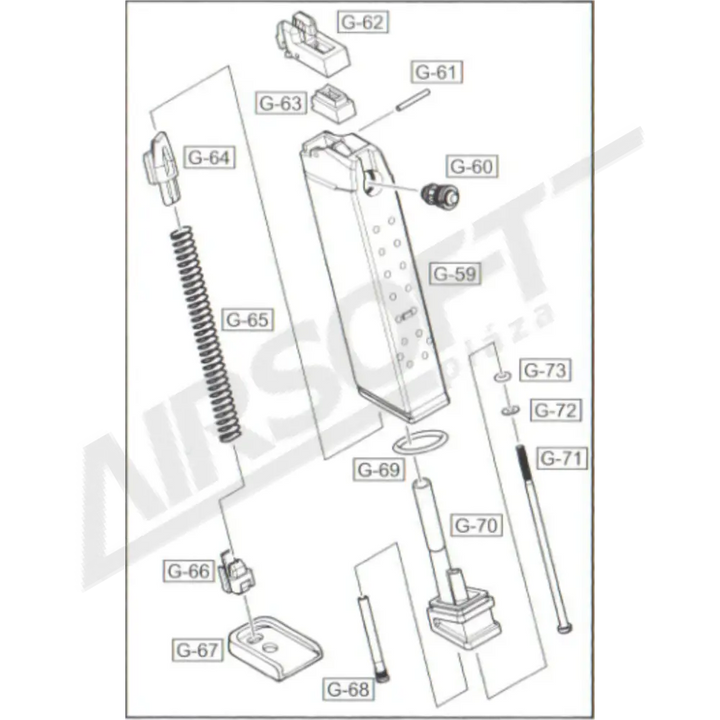 WE GLOCK TÁR TALP STOPPER G17 (G-66)