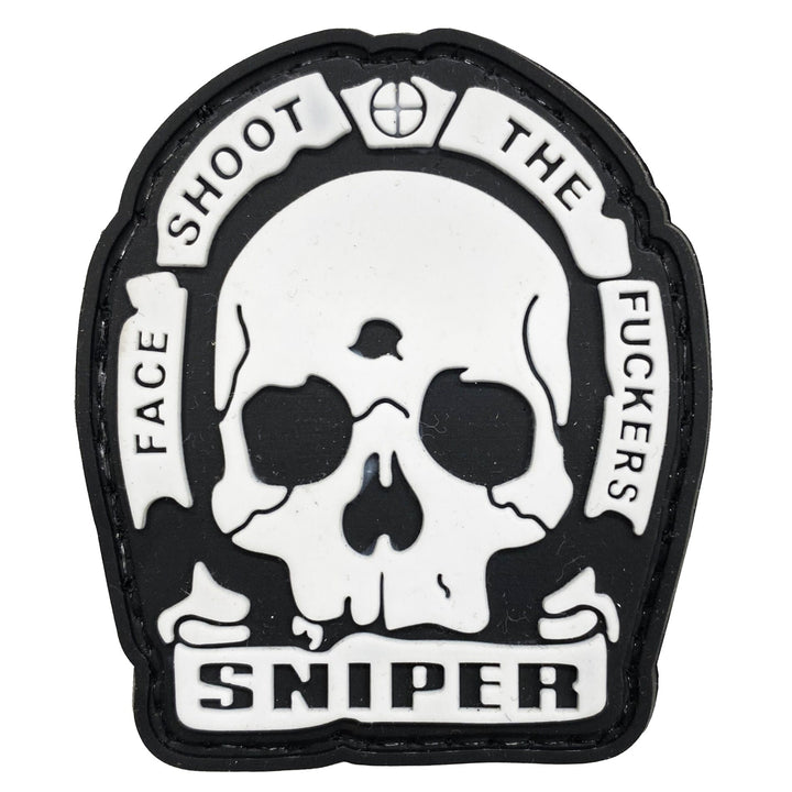 PATCH 0001 - SKULL SNIPER (FEHÉR)