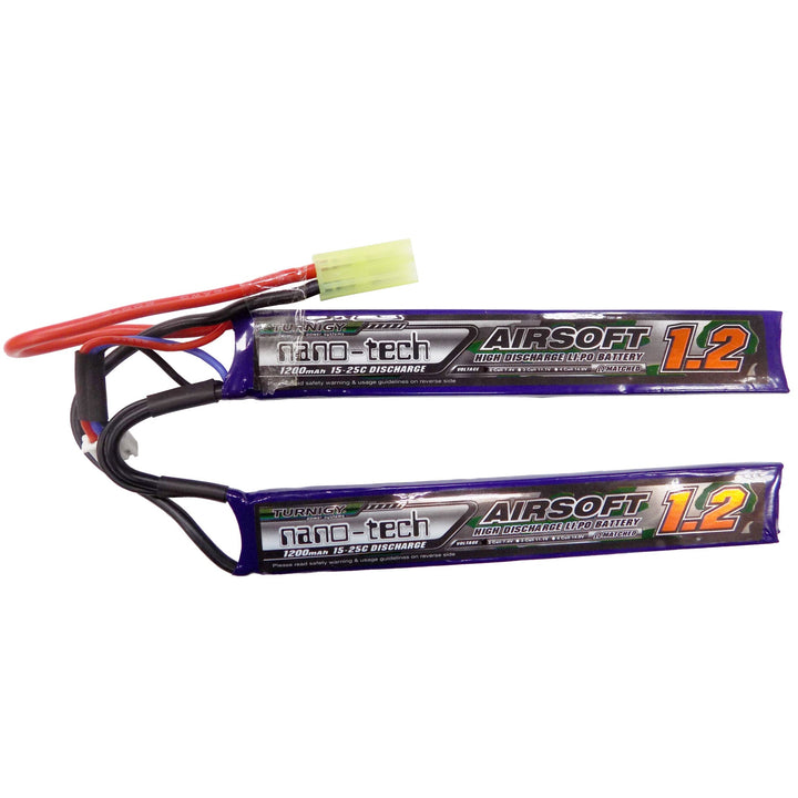 TURNIGY NANO-TECH 1200MAH 2S 15~25C LIPO AIRSOFT AKKUMULÁTOR