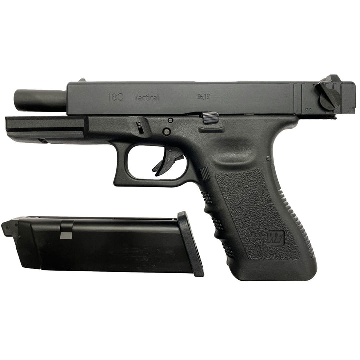 WE GLOCK 18 GEN.3 GREEN GÁZ GBB - FEKETE