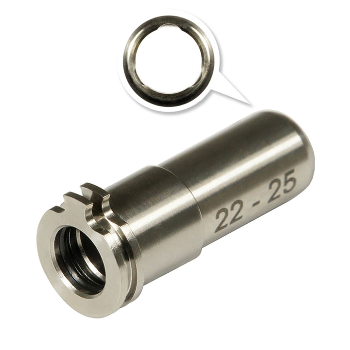 MAXX MODEL CNC TITANIUM ÁLLÍTHATÓ AEG NOZZLE 22mm-25mm (MX-NOZ2225TN)