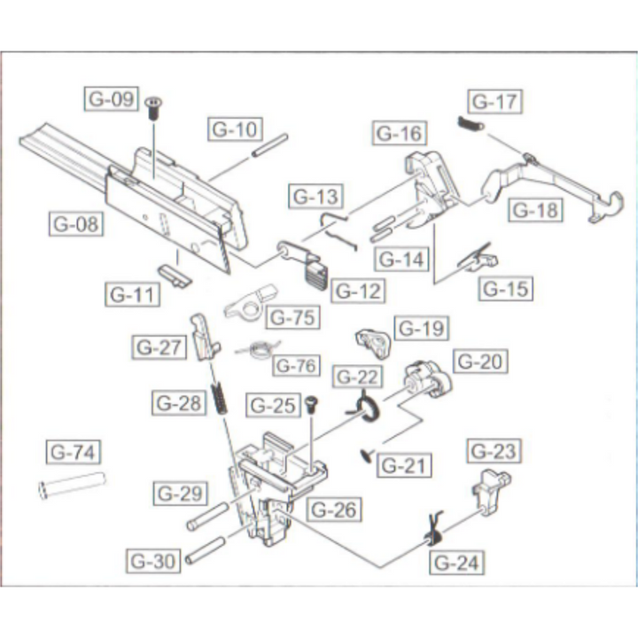 WE GLOCK G17 STIFT (G-05)