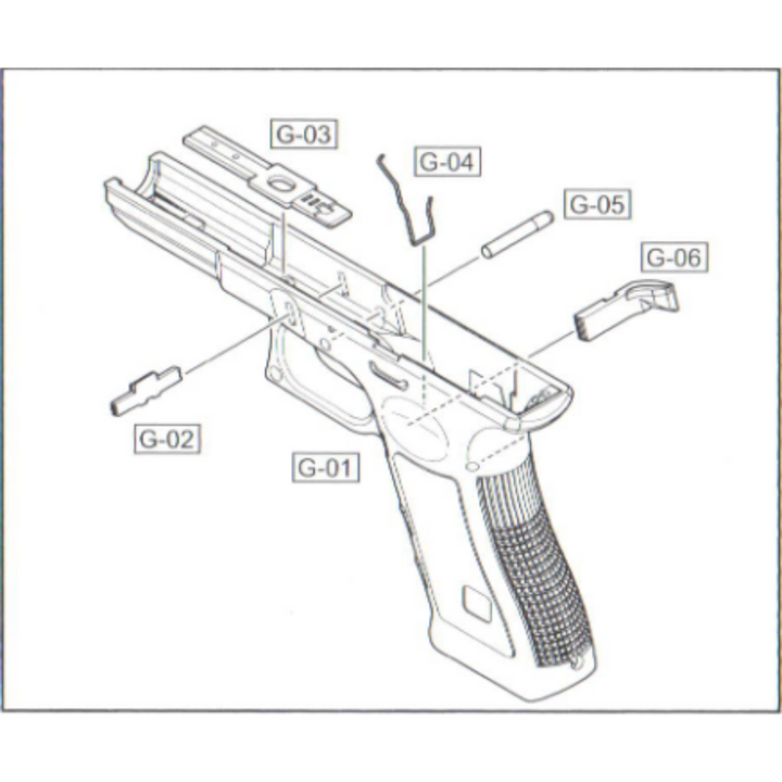 WE GLOCK G17 SLIDE LOCK (G-02)