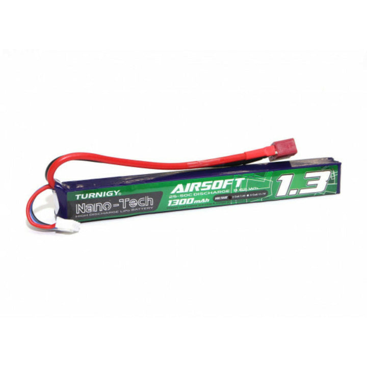 TURNIGY NANO-TECH 1300mah 2S 25~50C LIPO AIRSOFT AKKUMULÁTOR 9210000124-0